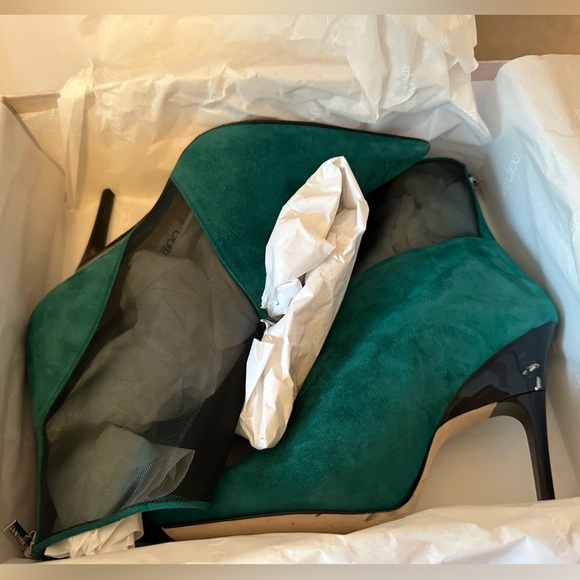 Jimmy choo Sioux 100 mesh-paneled leather ankle boots - Picture 11 of 12